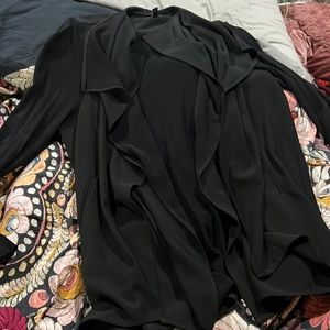Long Tall Sally LTS Black drape Blazer